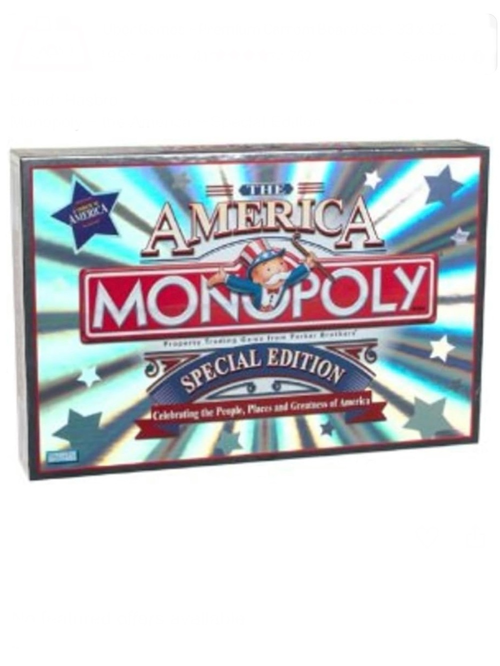 NWT Hasbro Monopoly The America Special Edition Board Game